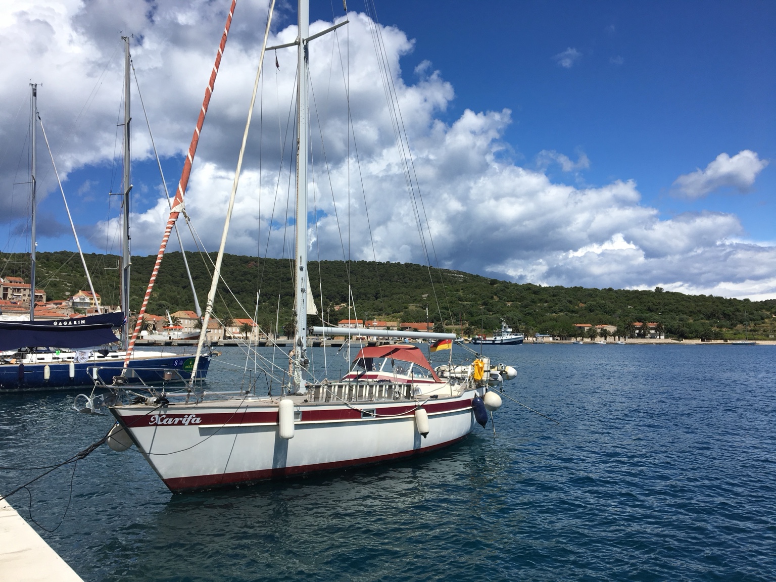 Sailing and harbour in Croatia