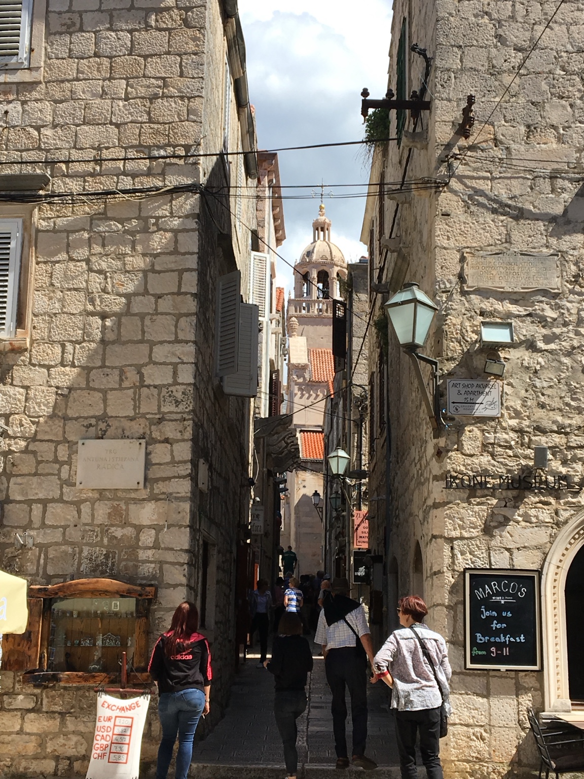 Historic stone street in Croatia