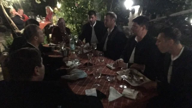 Night wine tasting during a hosted Croatian journey