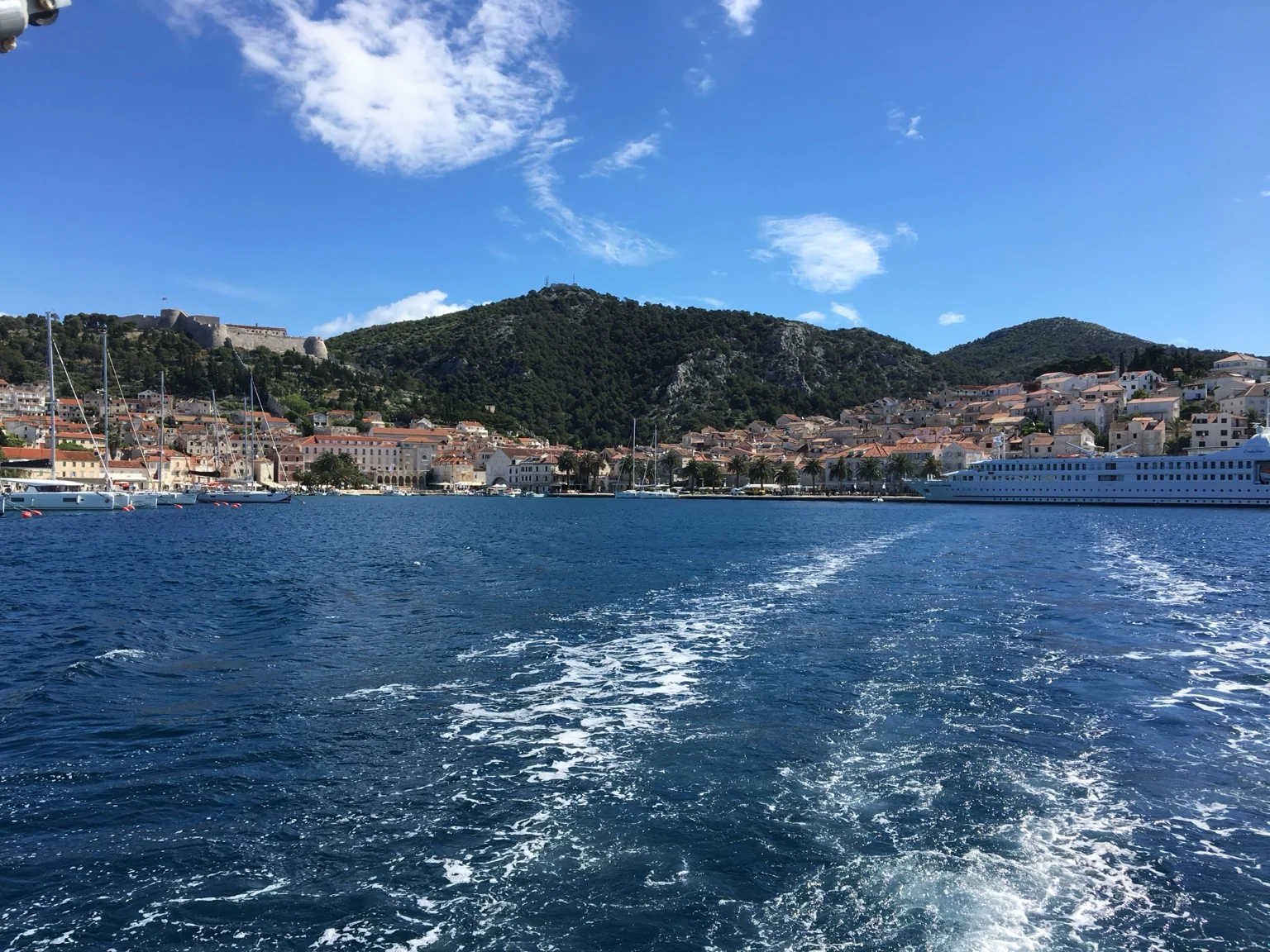 Adriatic sea view during an island transfer